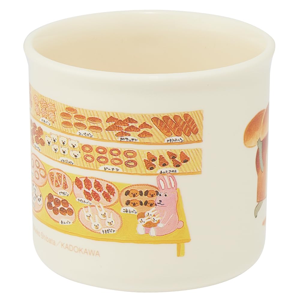 Skater Plastic Lunch Dishwasher Made in for Boys and Children's Cup, 200ml, Safe, Japan, "Bread Thief" Design, Girls, KE4AAG-A