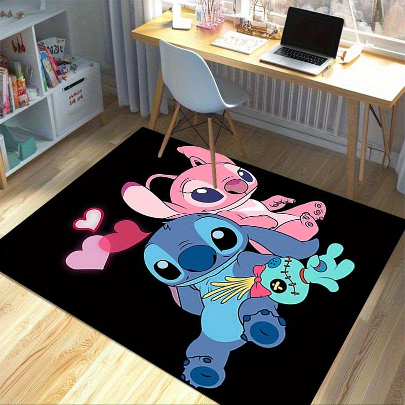 1pc. Cute Stitch and Angel Plush Toy Rug, Home Decor Carpet for Room, Office Mat, Outdoor Blanket Gift Ideaz0414267