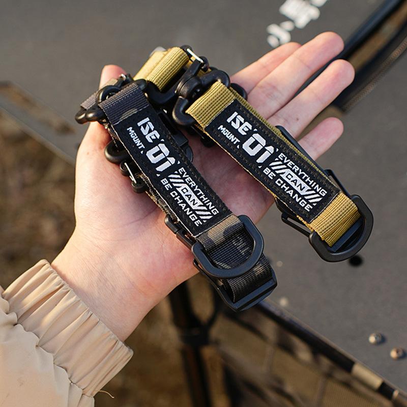 1× Outdoor Camping Hanging Strap Portable Adjustable Hand Lanyard for Bag Camping Picnic Equipment Outdoor Strap Carabiner Clips