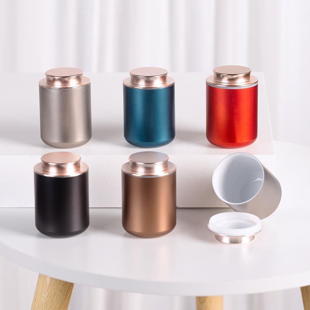 

Mini Tea Box Aluminum Tea Storage Container Kitchen Gadget Tea Can Home