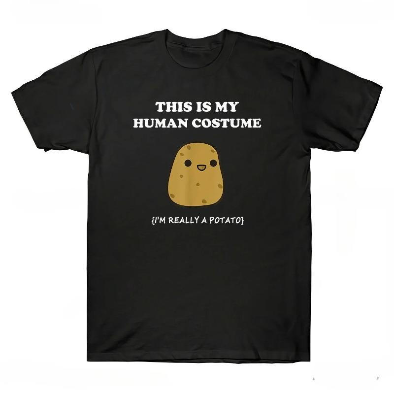 

This Is My HuUnisex Costume Potato TShirt New Arrival Funny Potato Xmas TShirts Summer Casual Fashion Loose Hip Hop S