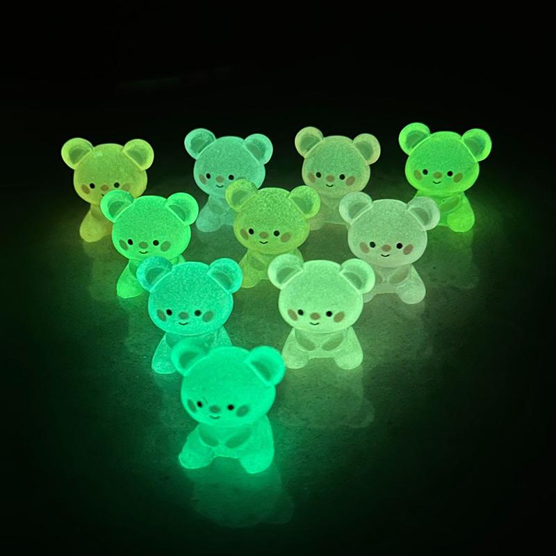 5 tk Multikas helendav kolmemõõtmeline väike karu mikromaastiku ornament Loominguline isetegemine kodukaunistustarvikud kingitused