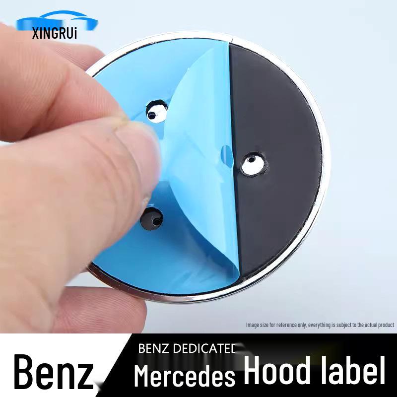 Mercedes-Benz C/S/E-Class Hood Emblem Universal Paste-on Sticker