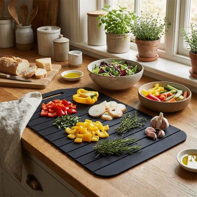 Non-Stick Folding Cutting Board Anti-Slip Food Prep Tool Silicone Cut Board  Kitchen Supplies