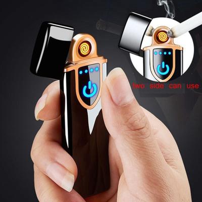 Touch Sensor USB Rechargeable Windproof Flameless Electric Lighter