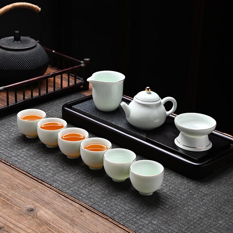 Japanese Hand-Painted Ceramic Gongfu Tea Set