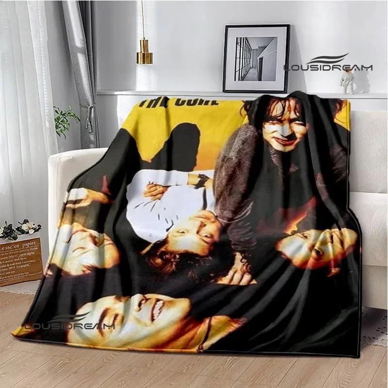 Rock band The cure Printed blankets picnic blanket Warm Flannel blankets Soft and comfortable blanket bed linings Birthday Gift