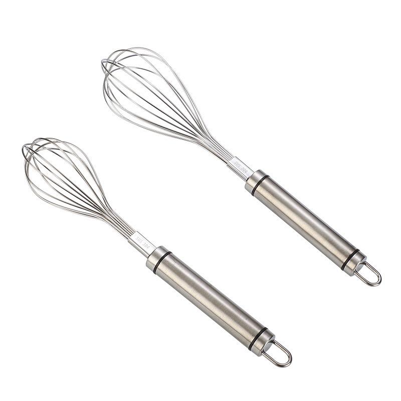 304 Stainless Steel Thickened Whisk & Hand Mixer for Dough/Eggs