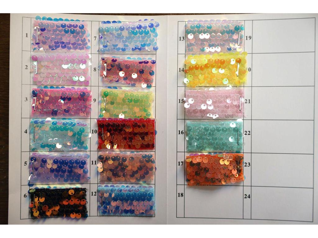 Embroidered 5mm Sequin Mesh Fabric for Wedding Dress, Skirt, Bag, and Shiny Decor