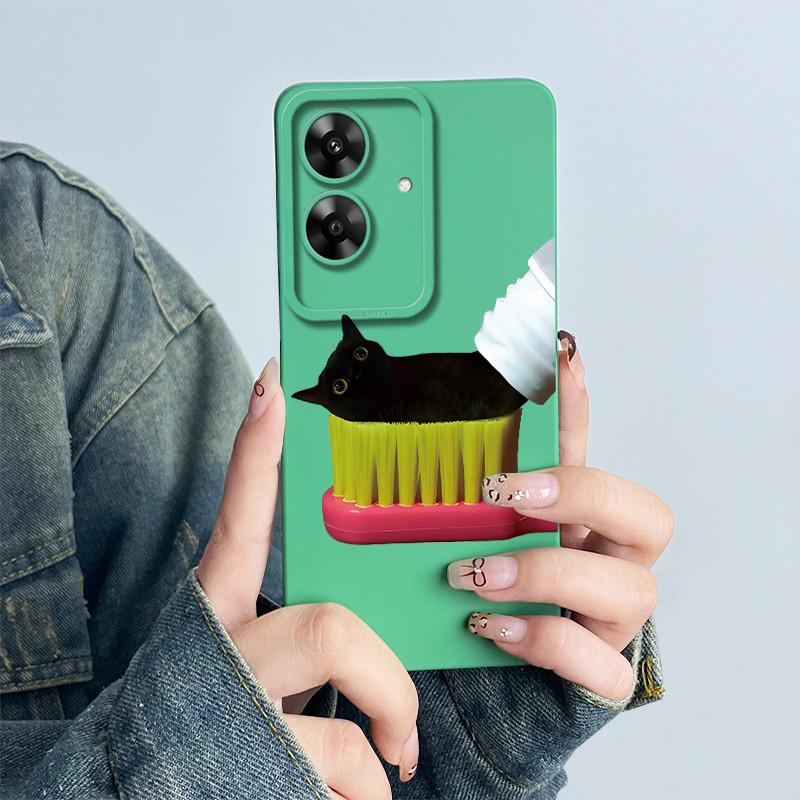 For Realme Narzo N61 Note60 Phone Case Note 60 NarzoN61 Casing Soft Silicone Painted Fashion Cartoon Flower Printed Back Cover