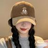 Cute Bear Baseball Cap With Warmth And Windproof Features For Fall Winter Fashion