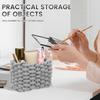 2Pcs Cotton Rope Woven Storage Basket Small Square Basket for Cute Bedside Caddy Desktop Cosmetics Organizing