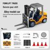 1:64 Bluetooth Mini Alloy Forklift RC Car Model Ornament Desktop Toy