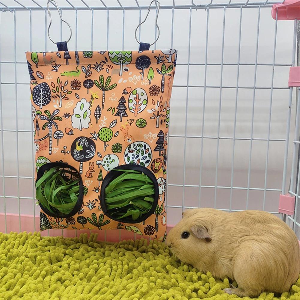 

Подвесной держатель для кормушки для домашних животных, держатель для кормления, контейнер для кроликов, морских свинок, мелких животных, сумка для сена, аксессуары для клеток