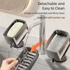 Self-Draining Portable Soap Dish Portable Bathroom Soap Container Suction Cup Soap Holder  Sink