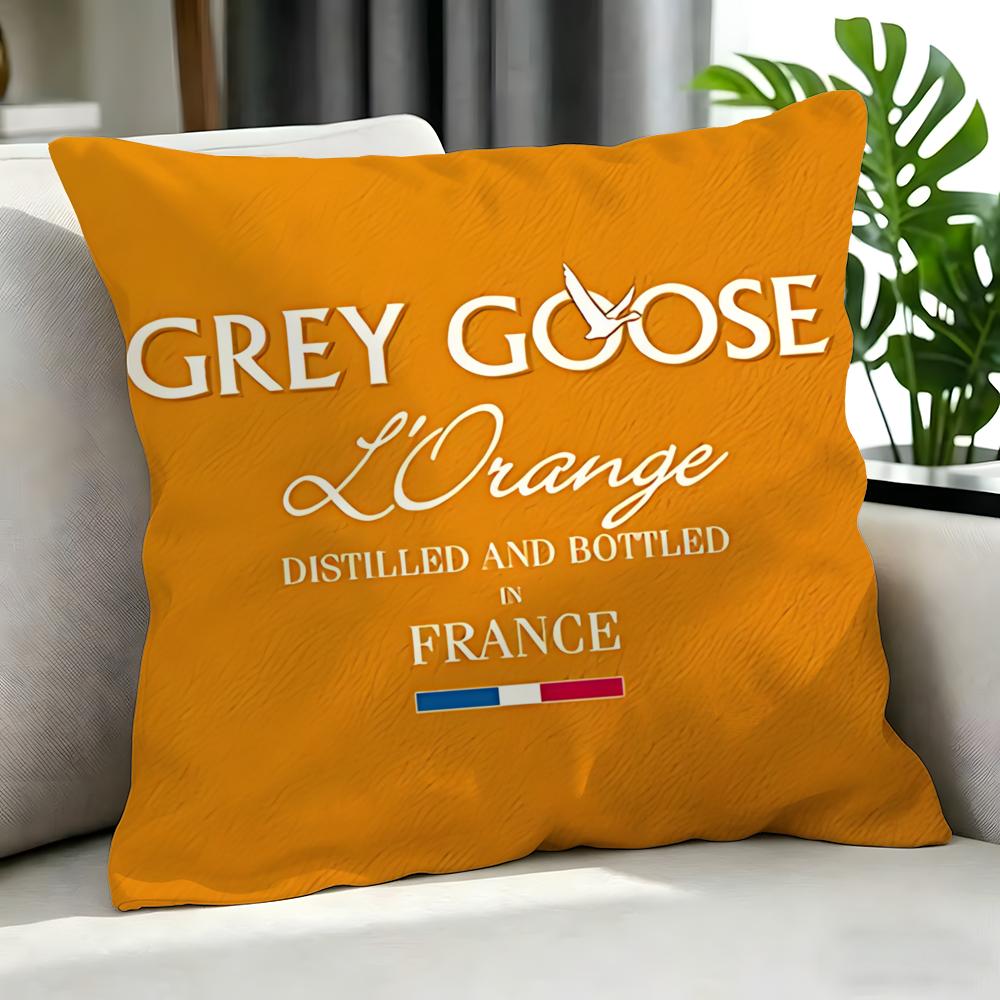 alcool Grey Goose Housse de Coussin Ensemble de Housses de Coussin 4 Pièces 50x50 45x45 40x40 Taie d'Oreiller Décorative Canapé Décoration de Maison 40x40cm