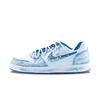 Nike EBERNON Deep Sea Secret Realm Abrasion Resistant Low top Skateboard Shoes Men's White Blue IF0847-141(Team626-)