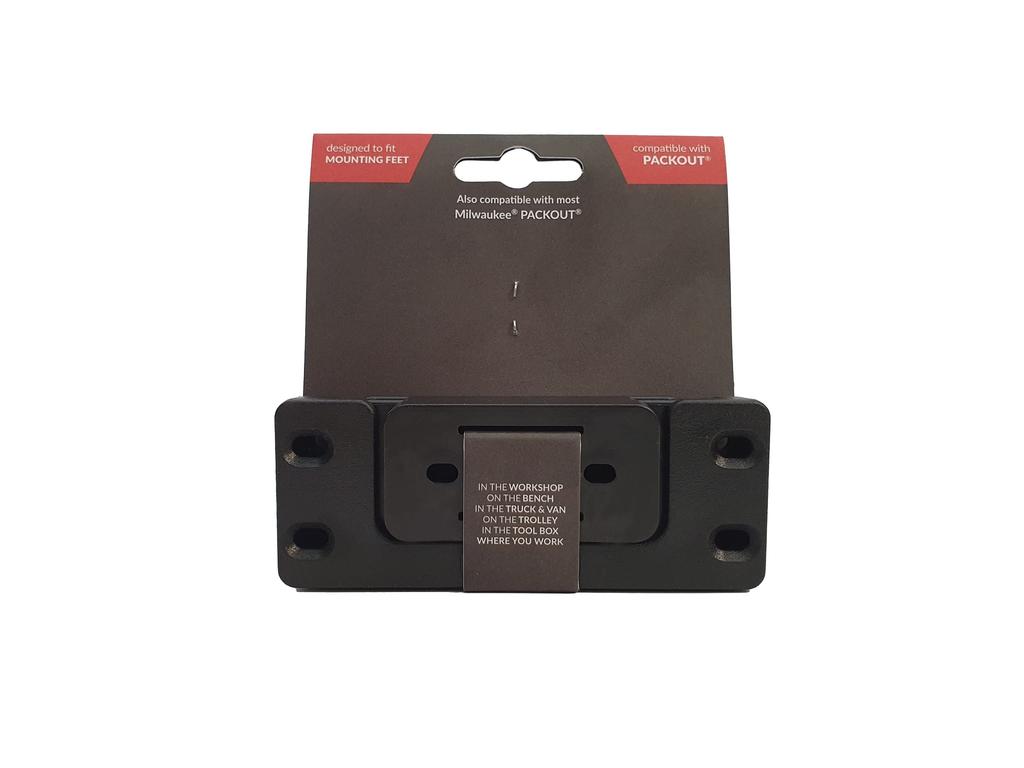StealthMounts Cleat & Feet Mounting System (4-Pack) | Toolbox Storage System | Mounts Anywhere | Milwaukee Packout Compatible