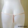 Women Sexy MeshPink Half Sheer T-Briefs Live Show Dance Model FKK Party Harajuku