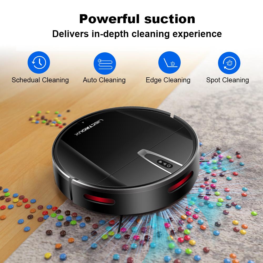 Liectroux V3S PRO Robot Vacuum Cleaner 2000Pa Suction