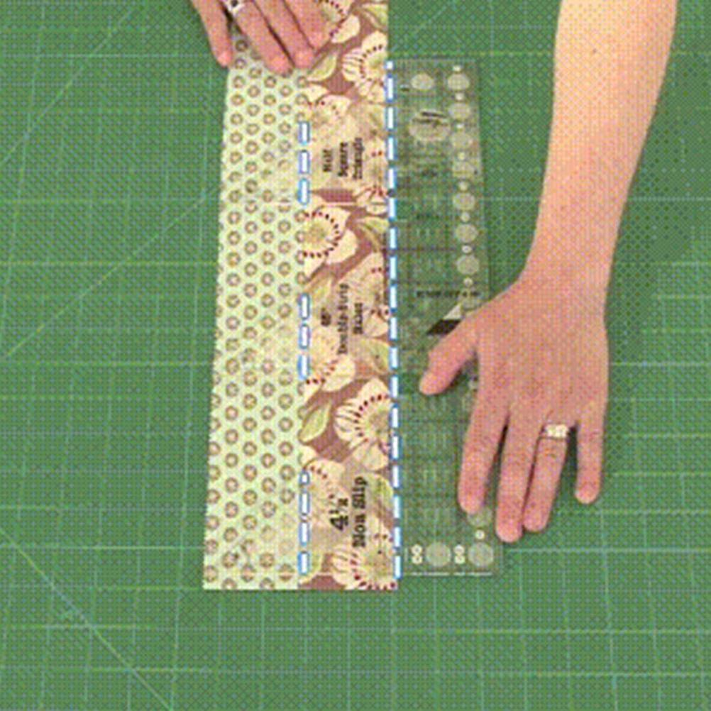 Règles quadrillées 45 60 90 degrés Règle à double bande Acrylique transparent Antidérapant Guide de coupe triangle quart pour la couture
