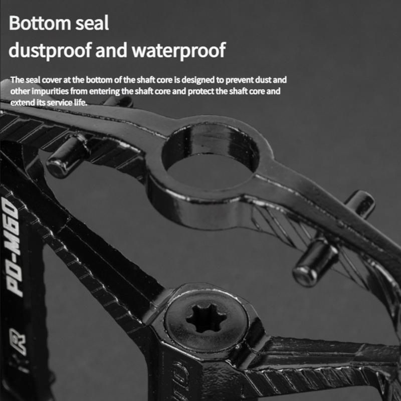 1pair Aluminum Alloys Mountain Bike Pedals Durability Bearing Nonslip Pedals for Cycling Enthusiasts and Commuters