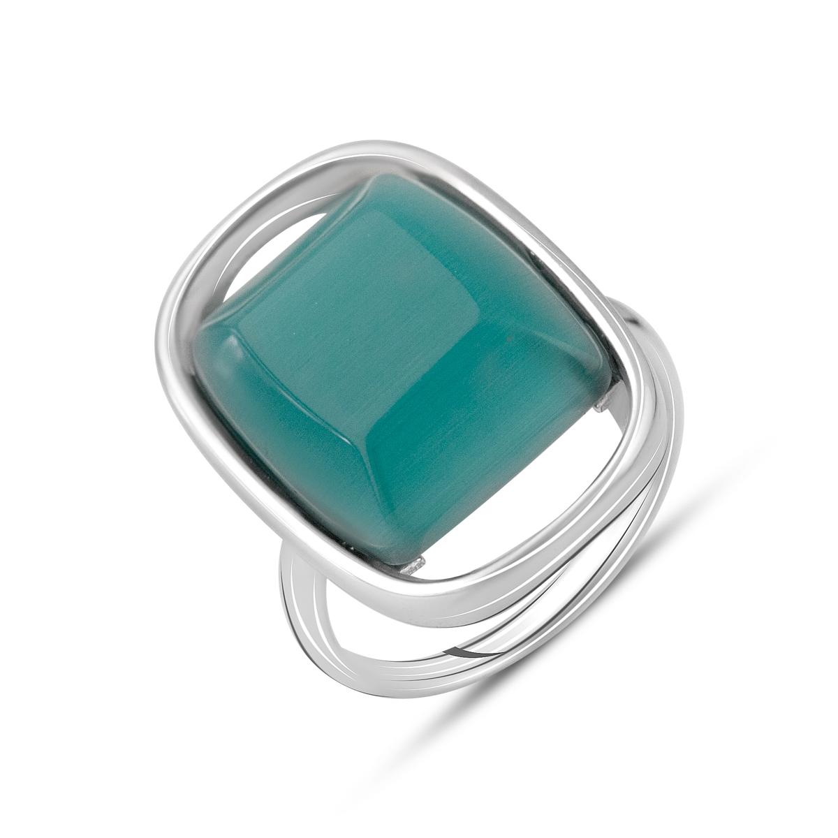 

Срібна каблучка з котячим оком 11.75ct (2125952) 17