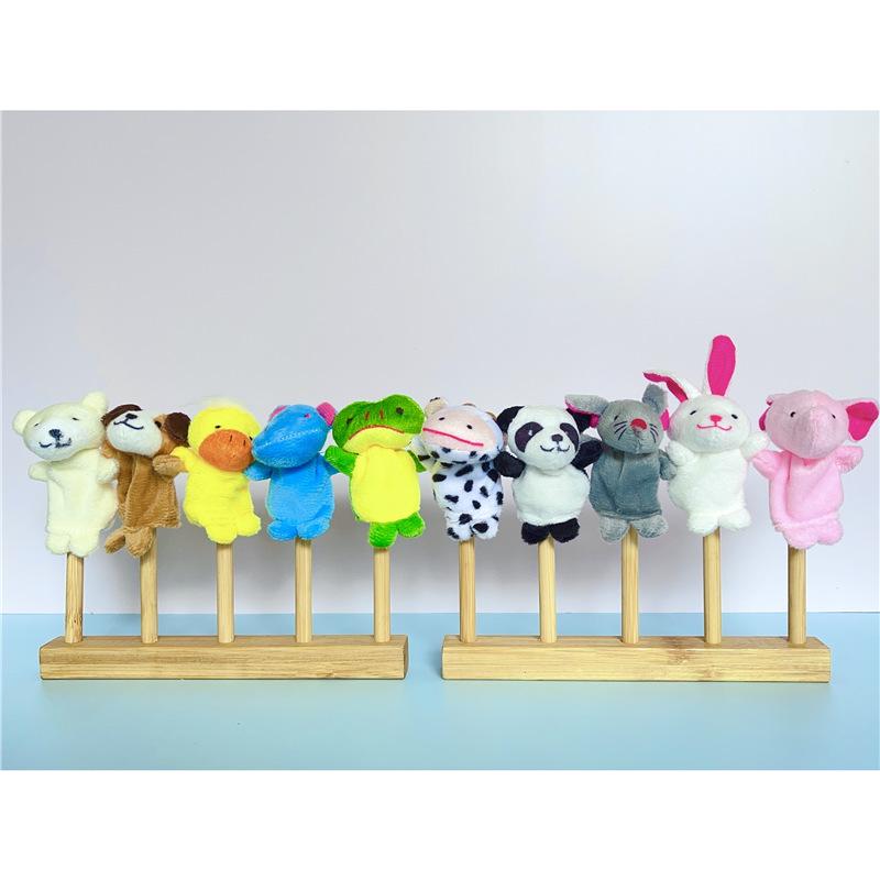 Animal Finger Puppet Display Rack for Kindergarten and Dollhouse Language Areas