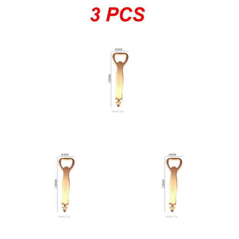 1/3/5 Stück Edelstahl Bierflaschenöffner Dickes Material Angenehme Haptik Polierfarbe Flaschenöffner Dosenöffner Leicht zu reinigen