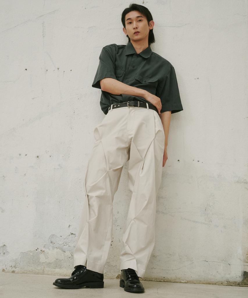 AEGO FREEDOM LAB Nip Crump Pants_Sand Beige