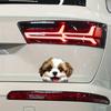 1PC Cartoon Dog Stickers, Double Sided Waterproof Matte Vinyl Animal Decals for Car Window Interior & Exterior Auto Decor