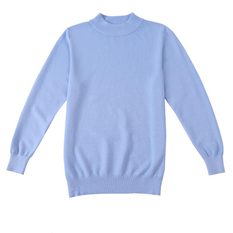 Semi-turtleneck Sweater Men's Soft Fit Knit Sweater Solid Color Casual Warm Long-sleeved Versatile Wool Bottoming Shirt Tide