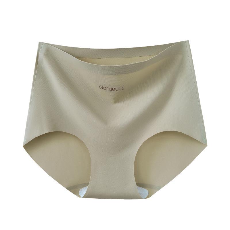 Women's Seamless High-Waisted Ice Silk Yoga Briefs