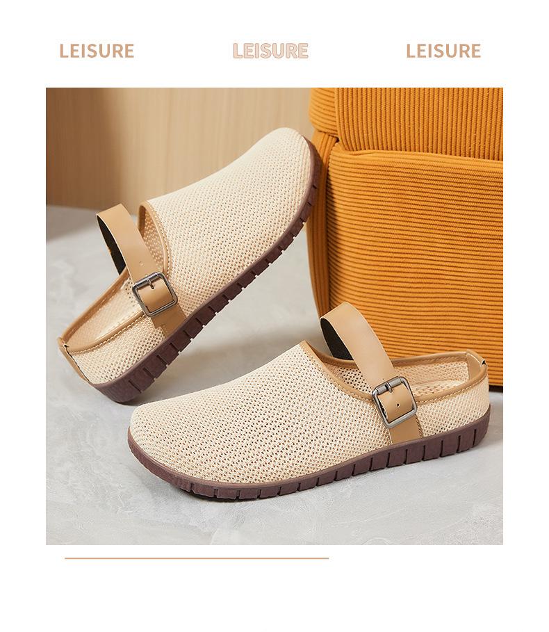 Women's Summer Low-Cut Closed-Toe Breathable Knit Flat Loafers