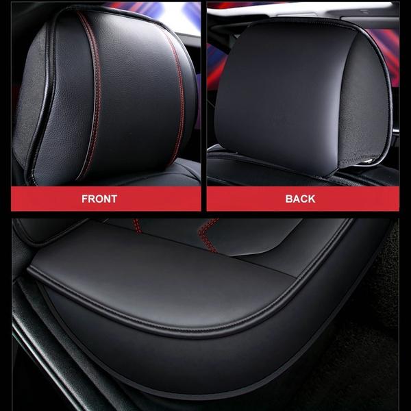 1 Pièce Luxe Universel Housse de Tapis de Siège Auto Complet Coussin Protecteur en Cuir PU Pour Voiture SUV Camion Fourgon Bus
