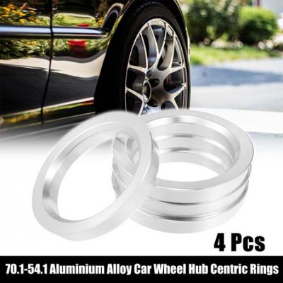 Set de 4 inele centrare butuc roată auto din aliaj de aluminiu, OD 701mm la ID 541mm, distanțier roată