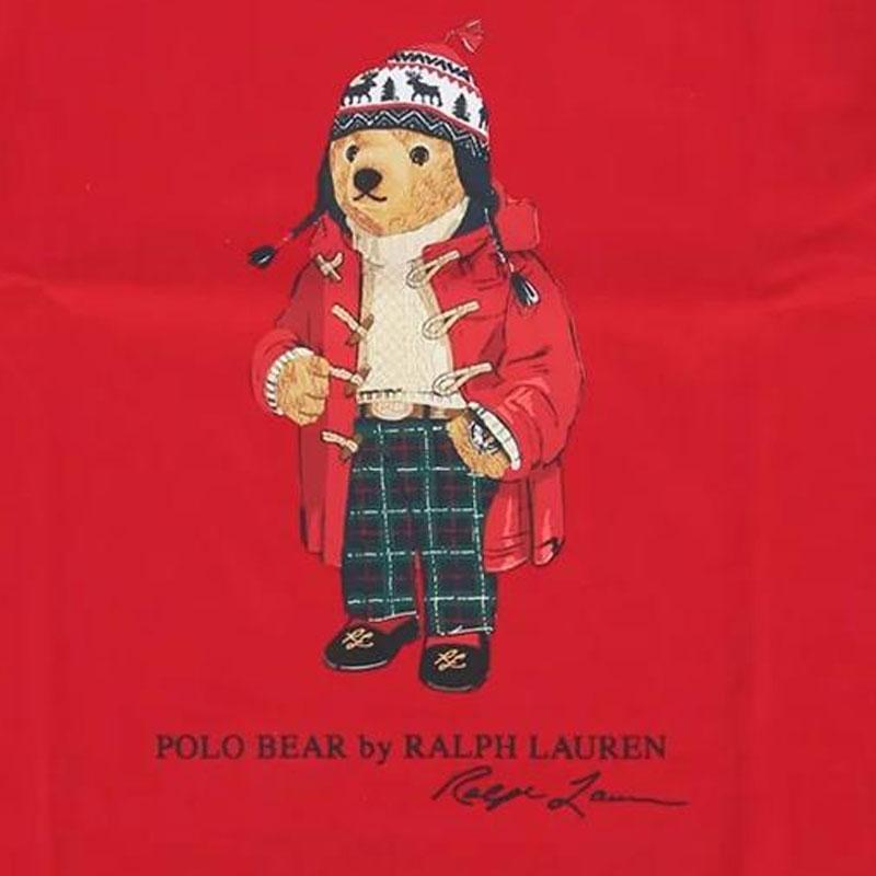 Polo Ralph Lauren Kids Bear Graphic Crew Neck Short Sleeve T-Shirt Kids T-Shirts Red 323853828-037