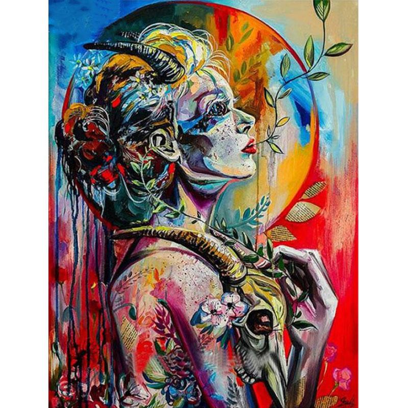 

5D Алмазная картина, вышивка крестиком, искусство, полное изображение, художественные бусины, домашний декор, круглый