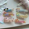 Kawaii Cartoon Dog Acrylic Hairpin Cute Animal Cat Duckbill Hair Clip Side Bangs Clip Headdress Sweet Hair Accessories Gifts