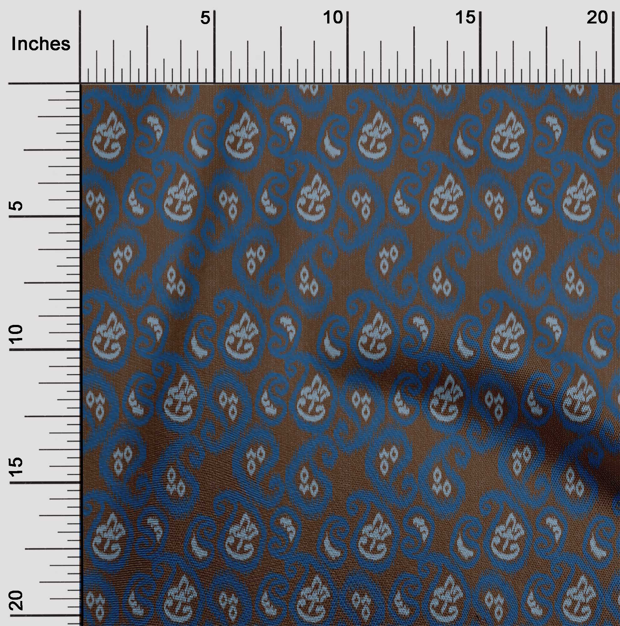 

Гибкая хлопковая ткань oneOone с принтом пейсли икат BTY, 40 дюймов 42 Inch Wide - Viscose Chiffon кремовый
