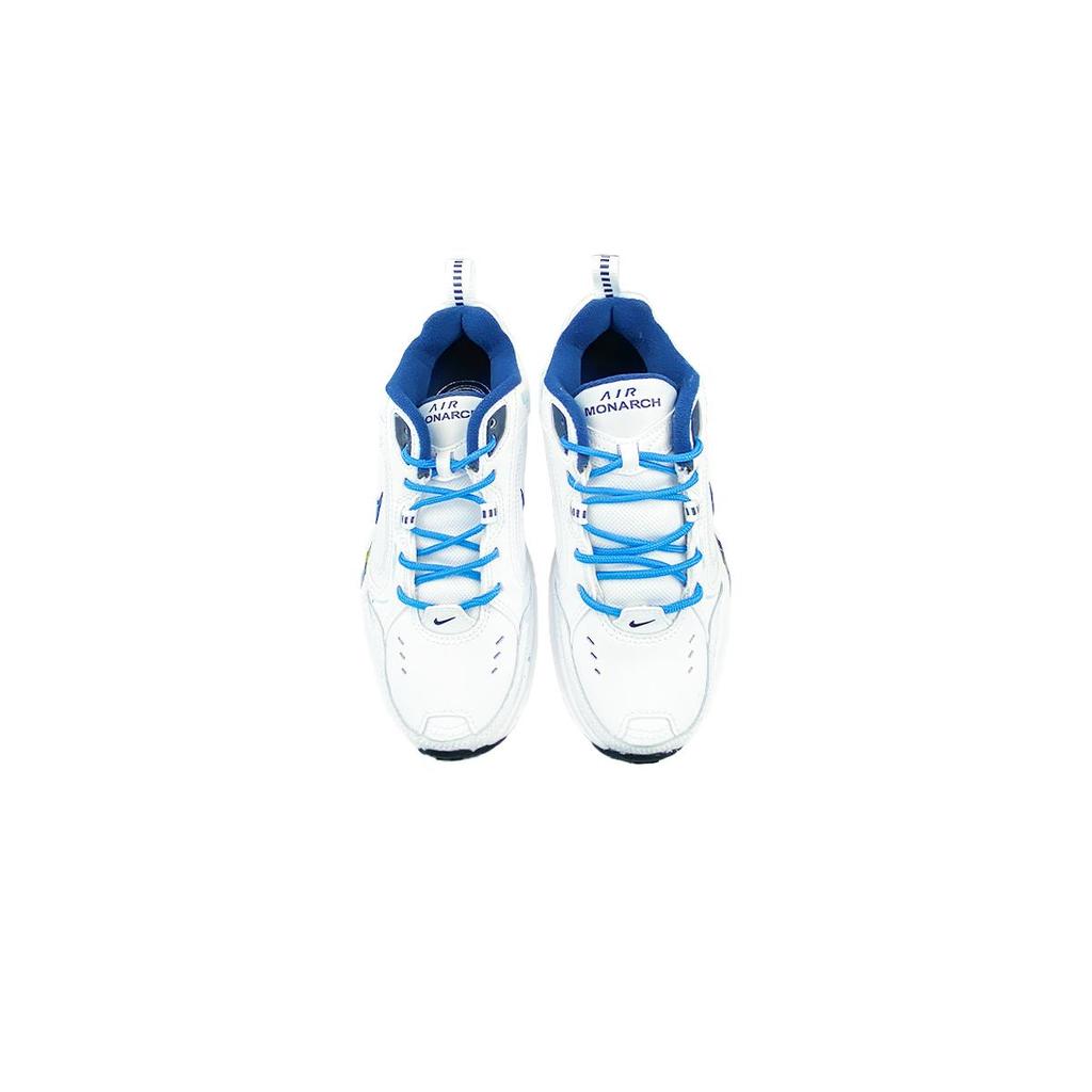 Nike Air Monarch 4 Low Top Chunky Sneakers Unisex White Blue 415445-102(Team652-M4)