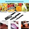 5Pcs Kitchen Knife Set with Sharpener, Chef Knife,Paring Knife,Scissors and Peeler,Non-Slip Handle Cookware for Home&Restaurant