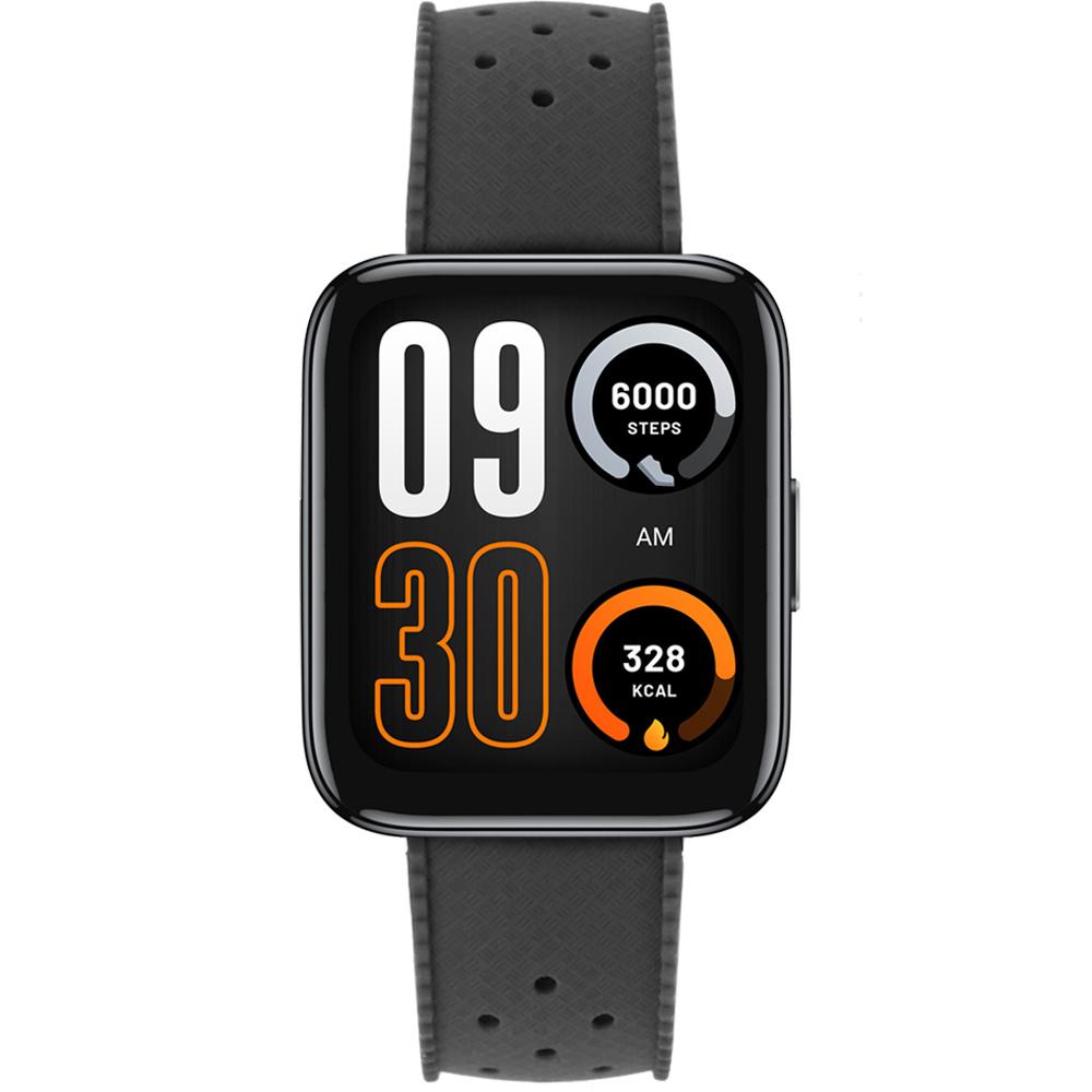 ERBORD Universal Silicone Strap 22mm, Tropic, Black / Black Buckle