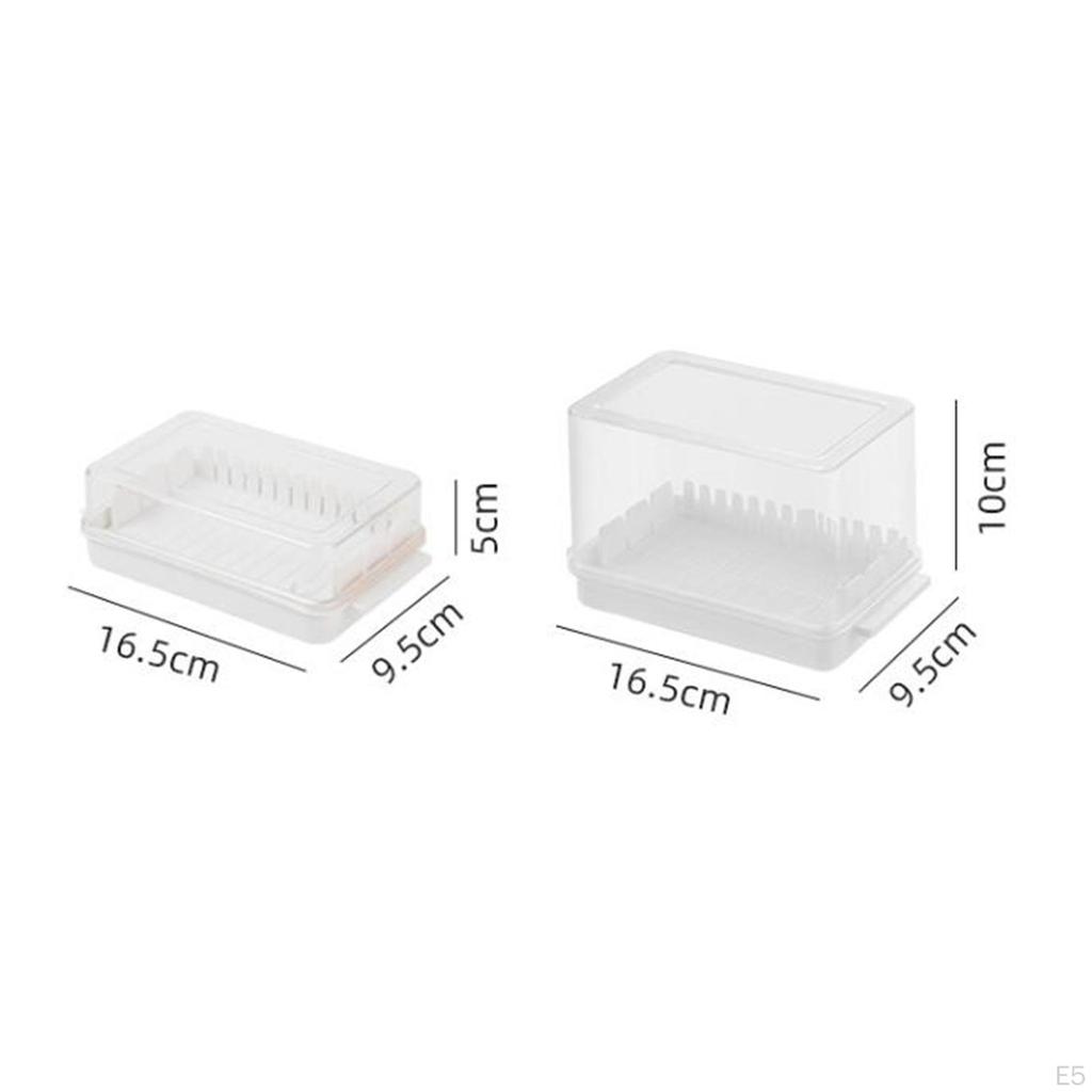 Butter Cutting Storage Box Cheese Organizer Transparent Multipurpose for
