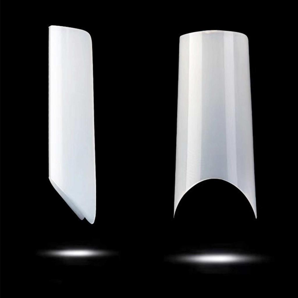 500PCS Extra Long False Nail Tips Acrylic Gel Salon Half Cover Tip Nail Tools