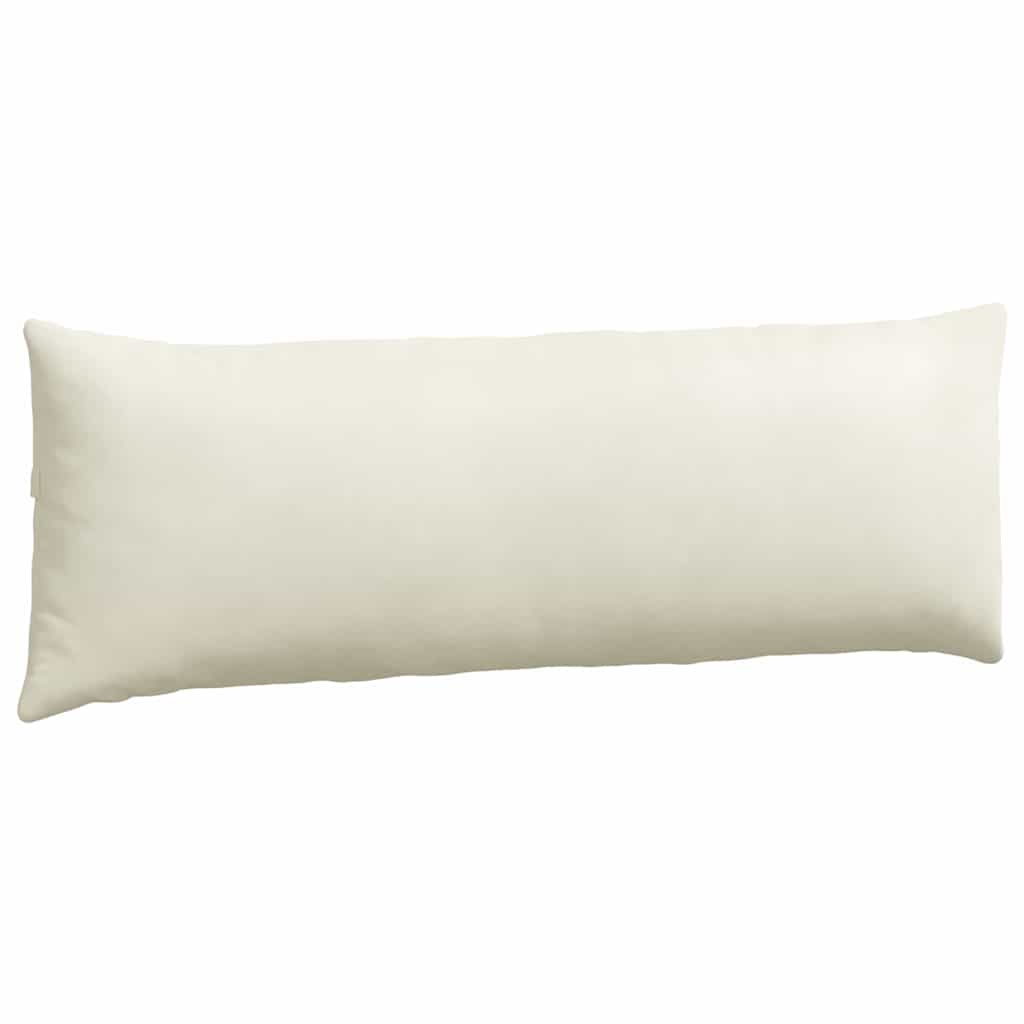 Sofa Cushions 2 Pieces Cream 120 x 40 cm Cord Fabric