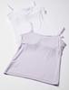 Garo Camisole Set of Sizes White and Size 150 Girls' 2, 140-165, Purple,