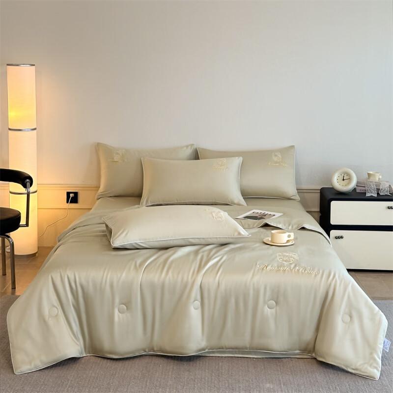 Washed Ice Silk Summer Quilt Set