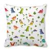 Office Sofa Car Cushion Cover Luxury Home Decoration Pillow Cover Cute Cartoon Little Dinosaur Animal Pattern