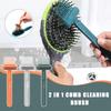 Remove Comb Comb Cleaning Brush 2-in-1 Hairbrush Durable Cleaner Rake  For Home Salon